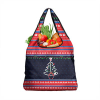 Merry Christmas Nurse Grocery Bag Stethoscope Tree Nurses and Medical Workers - Wonder Print Shop