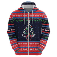 Merry Christmas Nurse Hoodie Stethoscope Tree Nurses and Medical Workers - Wonder Print Shop