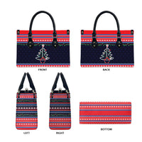 Merry Christmas Nurse Leather Bag Stethoscope Tree Nurses and Medical Workers - Wonder Print Shop