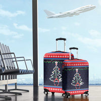Merry Christmas Nurse Luggage Cover Stethoscope Tree Nurses and Medical Workers - Wonder Print Shop