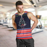 Merry Christmas Nurse Men Tank Top Stethoscope Tree Nurses and Medical Workers - Wonder Print Shop