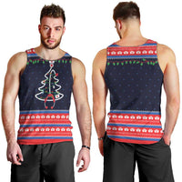 Merry Christmas Nurse Men Tank Top Stethoscope Tree Nurses and Medical Workers - Wonder Print Shop