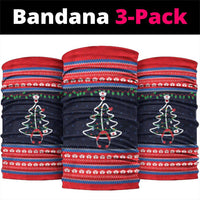 Merry Christmas Nurse Neck Gaiter Stethoscope Tree Nurses and Medical Workers - Wonder Print Shop