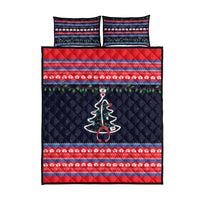 Merry Christmas Nurse Quilt Bed Set Stethoscope Tree Nurses and Medical Workers - Wonder Print Shop