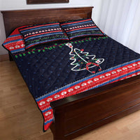 Merry Christmas Nurse Quilt Bed Set Stethoscope Tree Nurses and Medical Workers - Wonder Print Shop