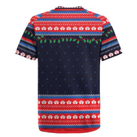 Merry Christmas Nurse Rugby Jersey Stethoscope Tree Nurses and Medical Workers - Wonder Print Shop