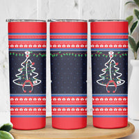 Merry Christmas Nurse Skinny Tumbler Stethoscope Tree Nurses and Medical Workers - Wonder Print Shop