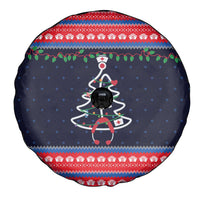 Merry Christmas Nurse Spare Tire Cover Stethoscope Tree Nurses and Medical Workers - Wonder Print Shop