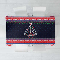 Merry Christmas Nurse Tablecloth Stethoscope Tree Nurses and Medical Workers - Wonder Print Shop