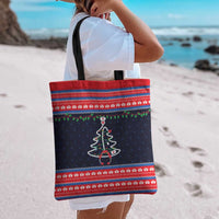 Merry Christmas Nurse Tote Bag Stethoscope Tree Nurses and Medical Workers - Wonder Print Shop
