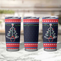Merry Christmas Nurse Tumbler Cup Stethoscope Tree Nurses and Medical Workers - Wonder Print Shop