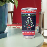 Merry Christmas Nurse Tumbler Cup Stethoscope Tree Nurses and Medical Workers - Wonder Print Shop
