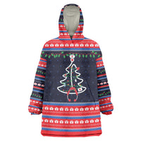 Merry Christmas Nurse Wearable Blanket Hoodie Stethoscope Tree Nurses and Medical Workers - Wonder Print Shop