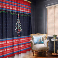 Merry Christmas Nurse Window Curtain Stethoscope Tree Nurses and Medical Workers - Wonder Print Shop