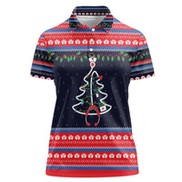 Merry Christmas Nurse Women Polo Shirt Stethoscope Tree Nurses and Medical Workers - Wonder Print Shop
