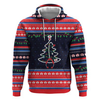 Merry Christmas Nurse Zip Hoodie Stethoscope Tree Nurses and Medical Workers - Wonder Print Shop