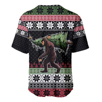 Funny Bigfoot Christmas Baseball Jersey Xmas Holiday Patterns - Wonder Print Shop