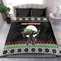 Funny Bigfoot Christmas Bedding Set Xmas Holiday Patterns - Wonder Print Shop