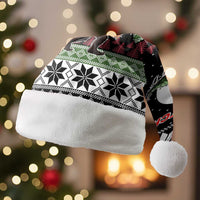 Funny Bigfoot Christmas Santa Hat Xmas Holiday Patterns - Wonder Print Shop