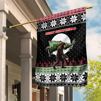 Funny Bigfoot Christmas Garden Flag Xmas Holiday Patterns - Wonder Print Shop