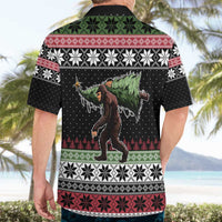 Funny Bigfoot Christmas Hawaiian Shirt Xmas Holiday Patterns - Wonder Print Shop