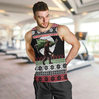 Funny Bigfoot Christmas Men Tank Top Xmas Holiday Patterns - Wonder Print Shop