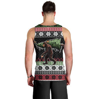 Funny Bigfoot Christmas Men Tank Top Xmas Holiday Patterns - Wonder Print Shop