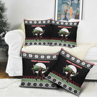 Funny Bigfoot Christmas Pillow Cover Xmas Holiday Patterns - Wonder Print Shop