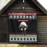 Funny Bigfoot Christmas Quilt Xmas Holiday Patterns - Wonder Print Shop