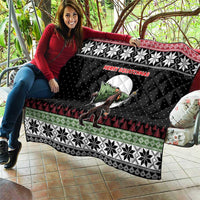 Funny Bigfoot Christmas Quilt Xmas Holiday Patterns - Wonder Print Shop