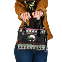 Funny Bigfoot Christmas Shoulder Handbag Xmas Holiday Patterns - Wonder Print Shop