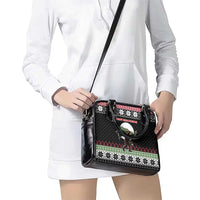 Funny Bigfoot Christmas Shoulder Handbag Xmas Holiday Patterns - Wonder Print Shop