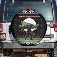 Funny Bigfoot Christmas Spare Tire Cover Xmas Holiday Patterns - Wonder Print Shop