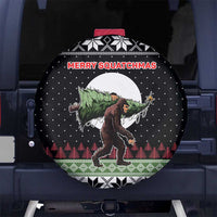 Funny Bigfoot Christmas Spare Tire Cover Xmas Holiday Patterns - Wonder Print Shop