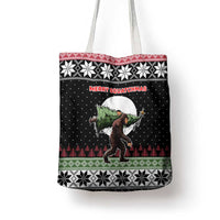 Funny Bigfoot Christmas Tote Bag Xmas Holiday Patterns - Wonder Print Shop