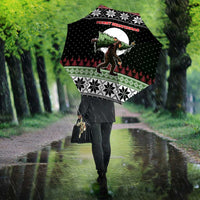 Funny Bigfoot Christmas Umbrella Xmas Holiday Patterns - Wonder Print Shop