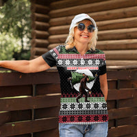 Funny Bigfoot Christmas Women Polo Shirt Xmas Holiday Patterns - Wonder Print Shop
