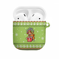 Funny Cat Merry Christmas AirPods Case Xmas Holiday Patterns - Wonder Print Shop