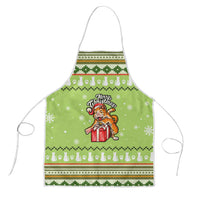 Funny Cat Merry Christmas Apron Xmas Holiday Patterns - Wonder Print Shop
