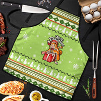 Funny Cat Merry Christmas Apron Xmas Holiday Patterns - Wonder Print Shop