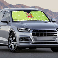 Funny Cat Merry Christmas Auto Sun Shade Xmas Holiday Patterns - Wonder Print Shop