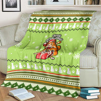 Funny Cat Merry Christmas Blanket Xmas Holiday Patterns - Wonder Print Shop
