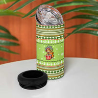 Funny Cat Merry Christmas 4 in 1 Can Cooler Tumbler Xmas Holiday Patterns - Wonder Print Shop