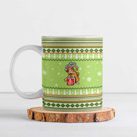 Funny Cat Merry Christmas Ceramic Mug Xmas Holiday Patterns - Wonder Print Shop