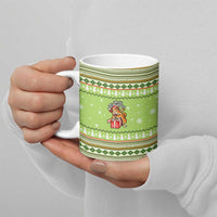 Funny Cat Merry Christmas Ceramic Mug Xmas Holiday Patterns - Wonder Print Shop