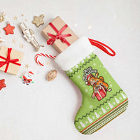 Funny Cat Merry Christmas Stocking Xmas Holiday Patterns - Wonder Print Shop