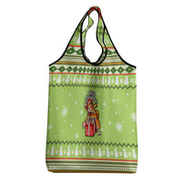 Funny Cat Merry Christmas Grocery Bag Xmas Holiday Patterns - Wonder Print Shop