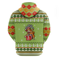 Funny Cat Merry Christmas Hoodie Xmas Holiday Patterns - Wonder Print Shop
