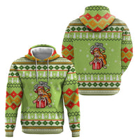 Funny Cat Merry Christmas Hoodie Xmas Holiday Patterns - Wonder Print Shop