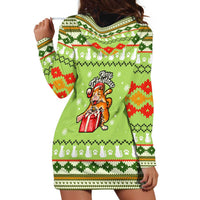 Funny Cat Merry Christmas Hoodie Dress Xmas Holiday Patterns - Wonder Print Shop
